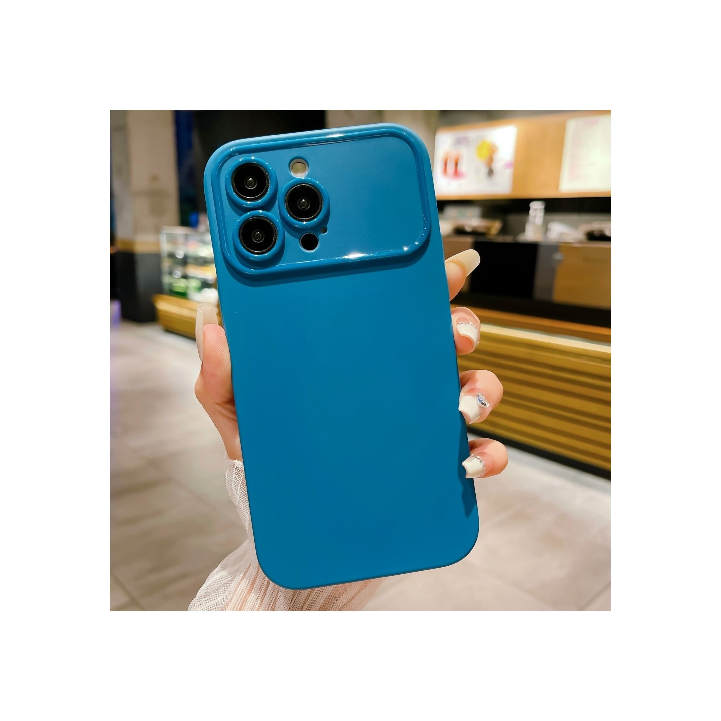Slim - Fit TPU Phone Case Cover for iPhone 15 Pro Case - Blue