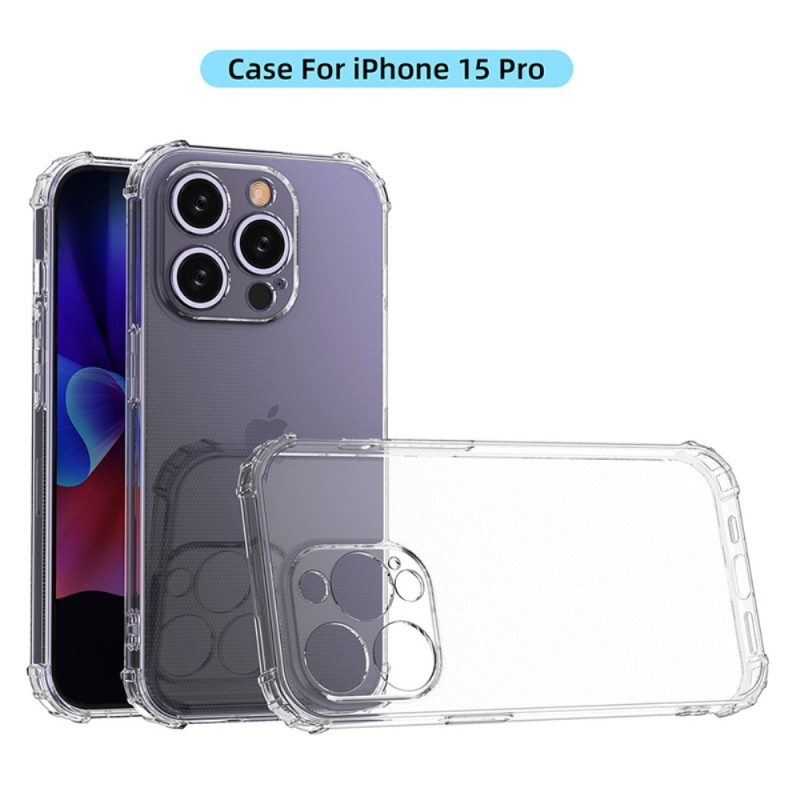For iPhone 15 Pro Shell Case TPU Frame + Acrylic Back Phone Case