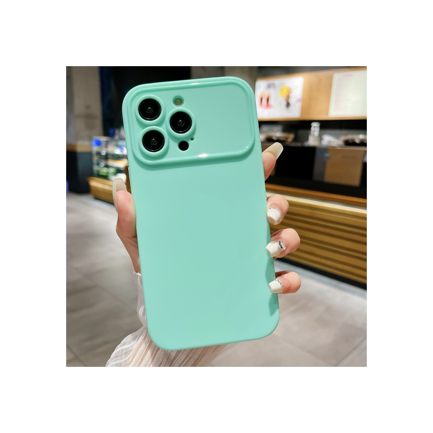 Slim - Fit TPU Telefon Taske Cover til iPhone 15 Plus Taske - Cyan