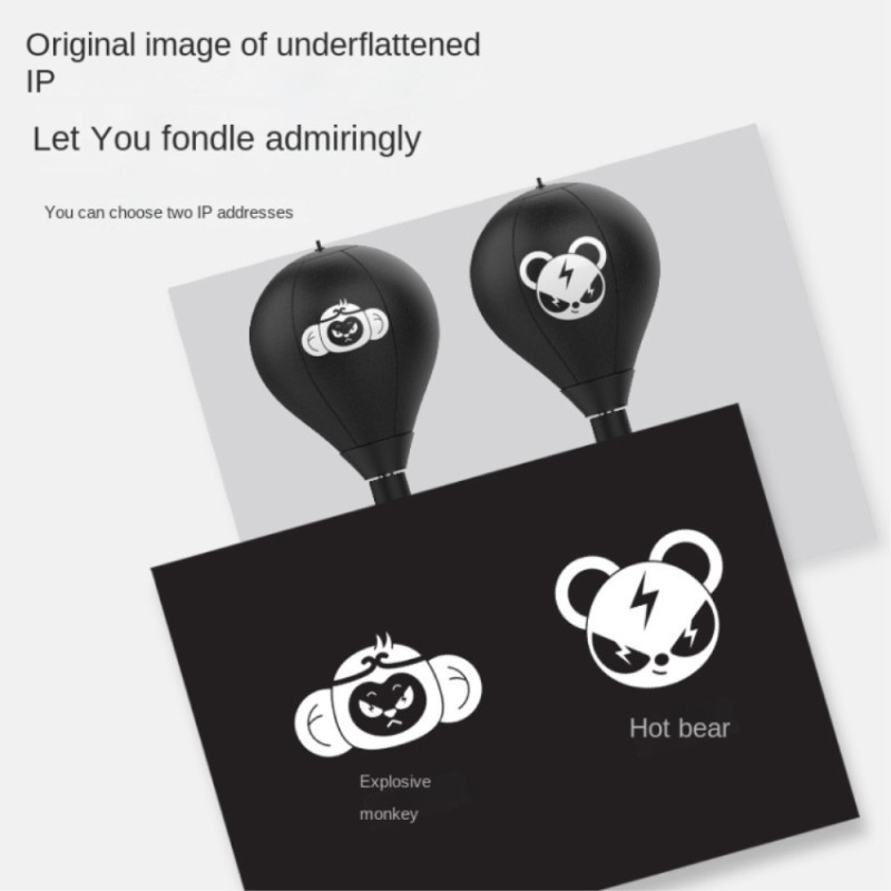 Punching bag boxing ball with suction cup with inflator and gloves