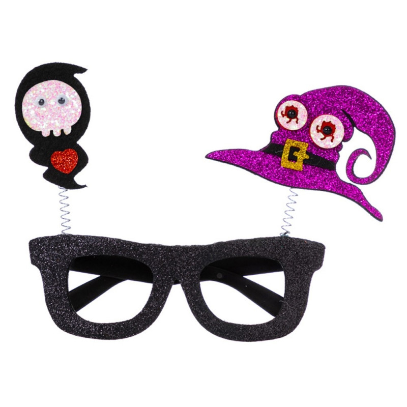 Halloween Glasses Party Costume Decoration - Skull + Witch