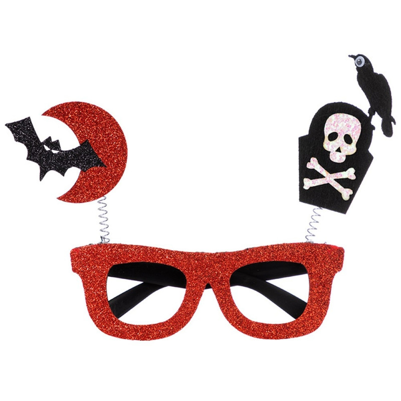Halloween - briller Festkostymedekorasjon - Red Moon + Tomb