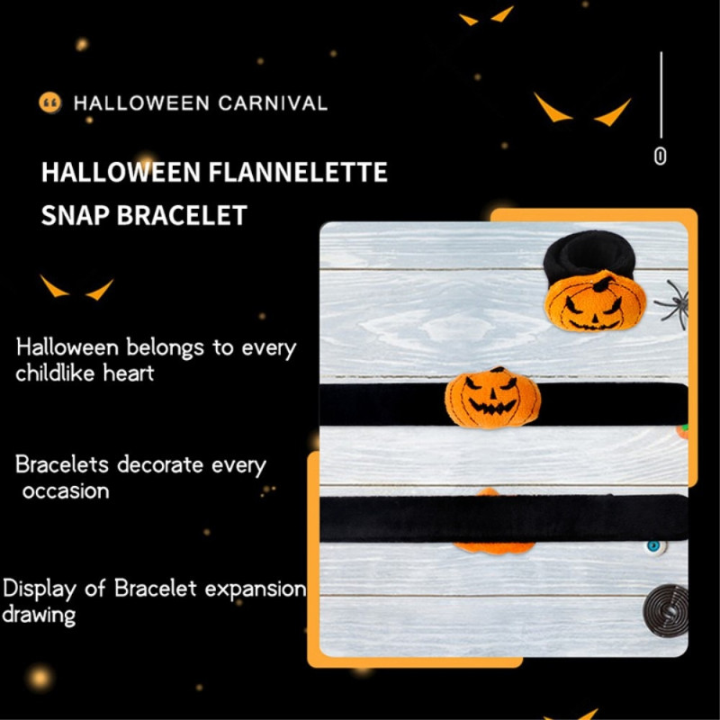 Halloween Slap Band Armbånd til festfestmaskerade - Edderkopp