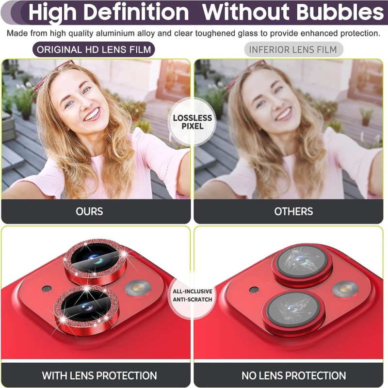 For iPhone 15 / 15 Plus Lens Glitter