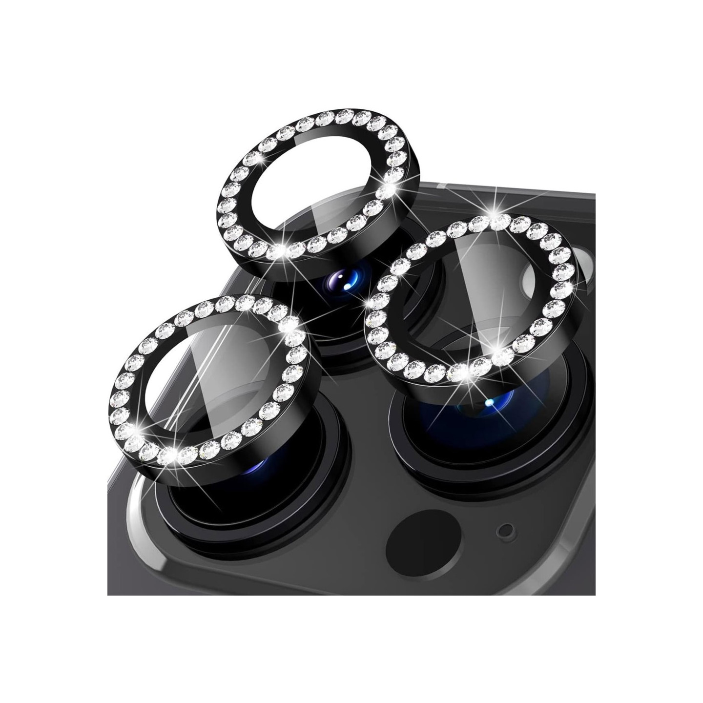 iPhone 15 Pro / 15 Pro Max Ring Circle Lens - elokuvasetti Glitter