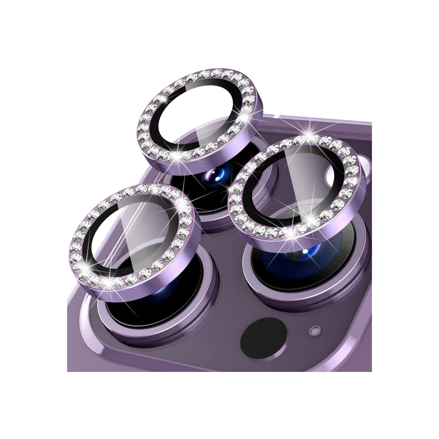 Til iPhone 15 Pro / 15 Pro Max Lens Glitter