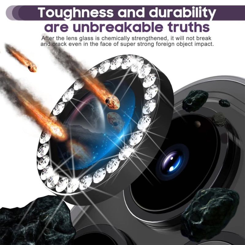 Til iPhone 15 Pro / 15 Pro Max Lens Glitter