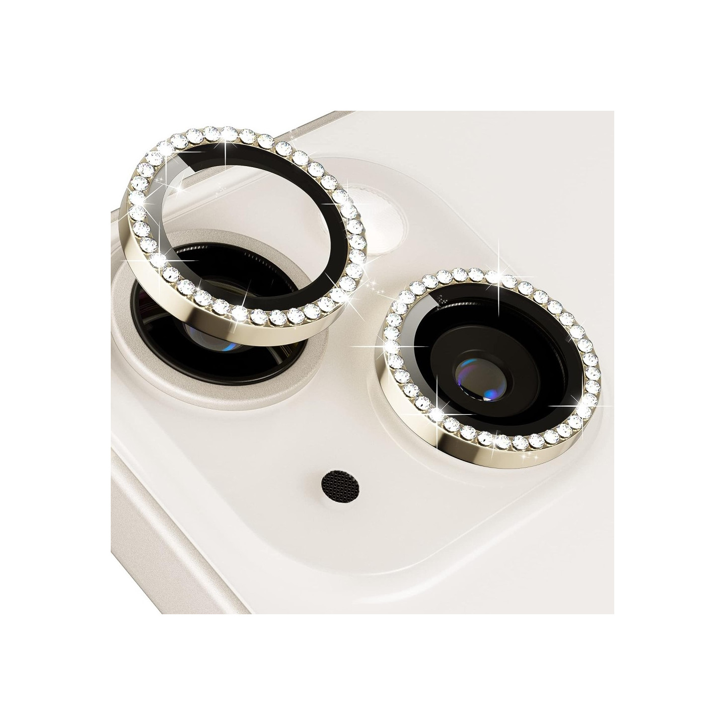 iPhone 15 / 15 Plus Ring Circle Lens - elokuvasetti Glitter
