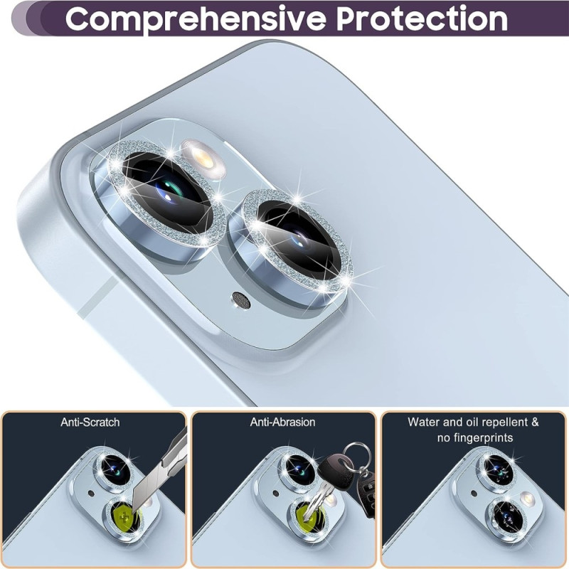 iPhone 15 / 15 Plus Ring Circle Lens - elokuvasetti Glitter