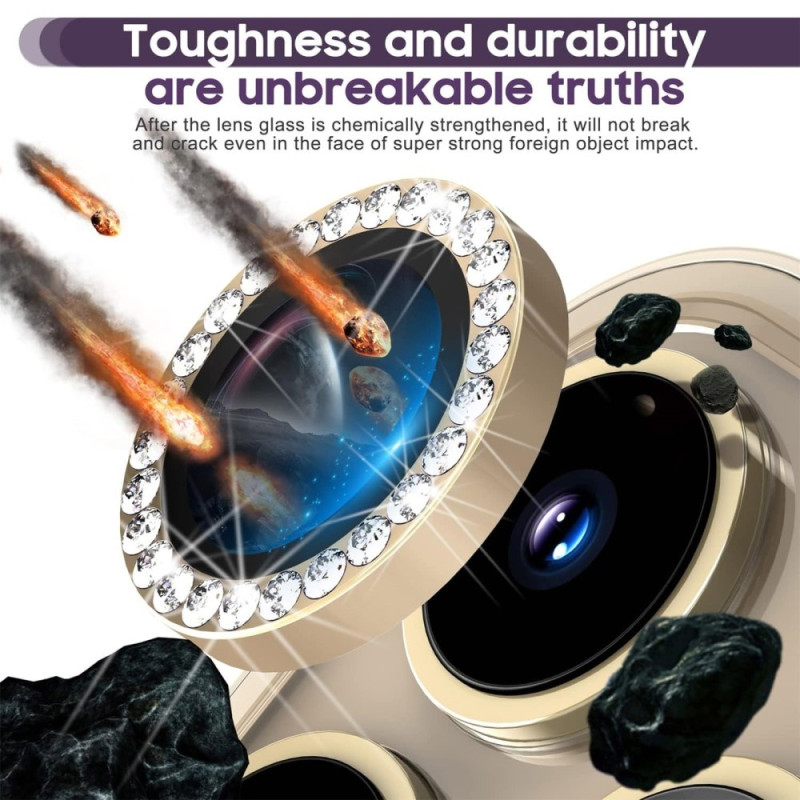 iPhone 15 Pro / 15 Pro Max Ring Circle Lens - elokuvasetti Glitter