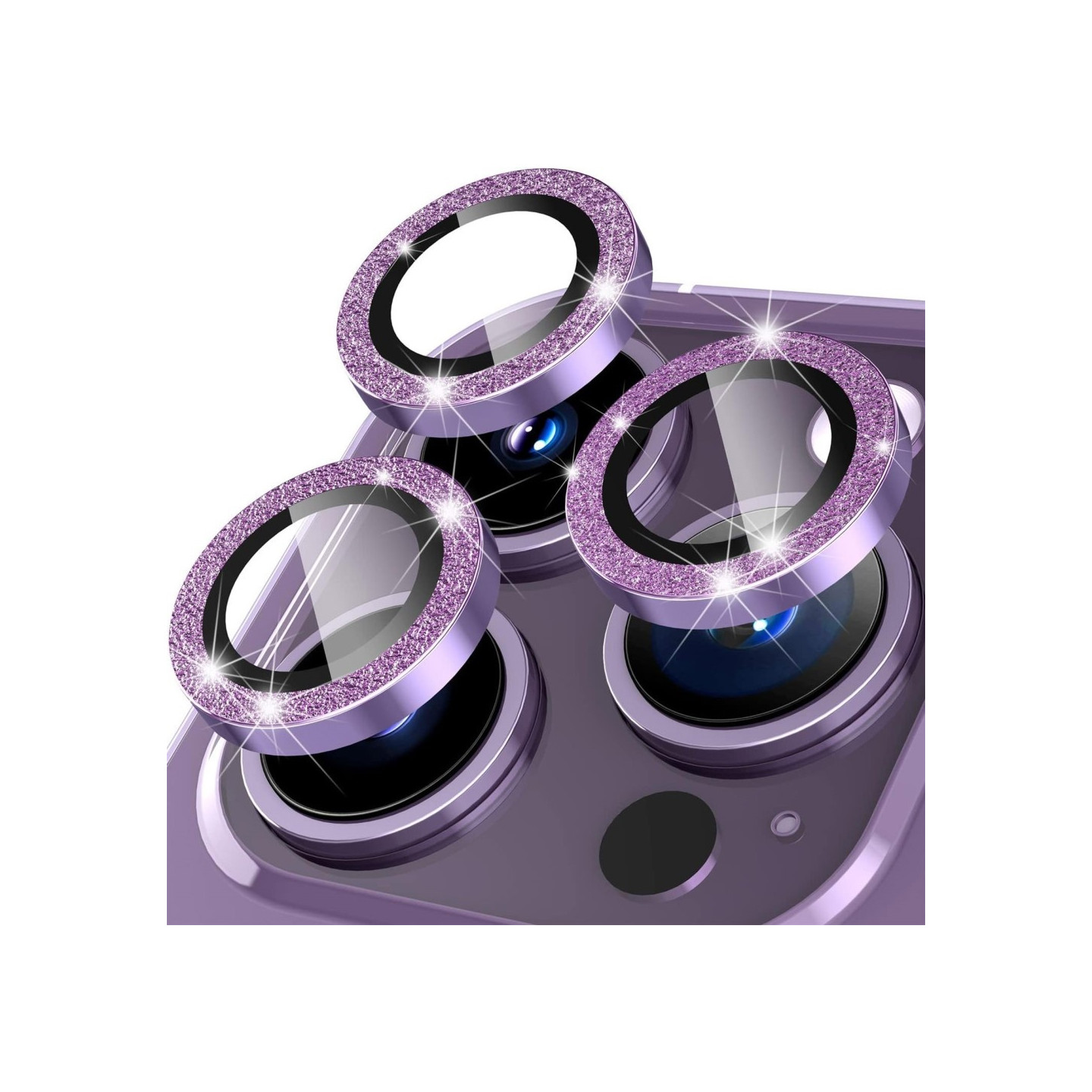 Til iPhone 15 Pro / 15 Pro Max Lens Glitter