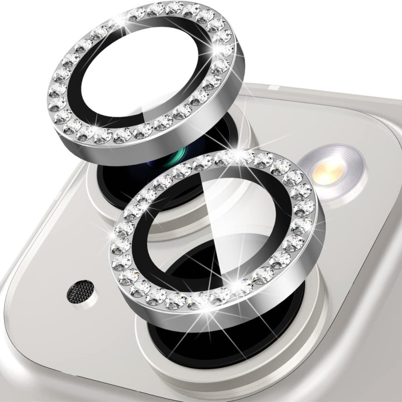 iPhone 15 / 15 Plus Ring Circle Lens - elokuvasetti Glitter