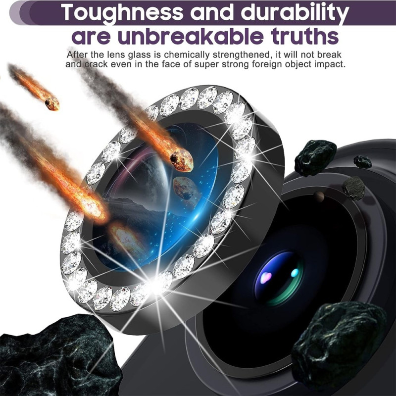 iPhone 15 / 15 Plus Ring Circle Lens - elokuvasetti Glitter