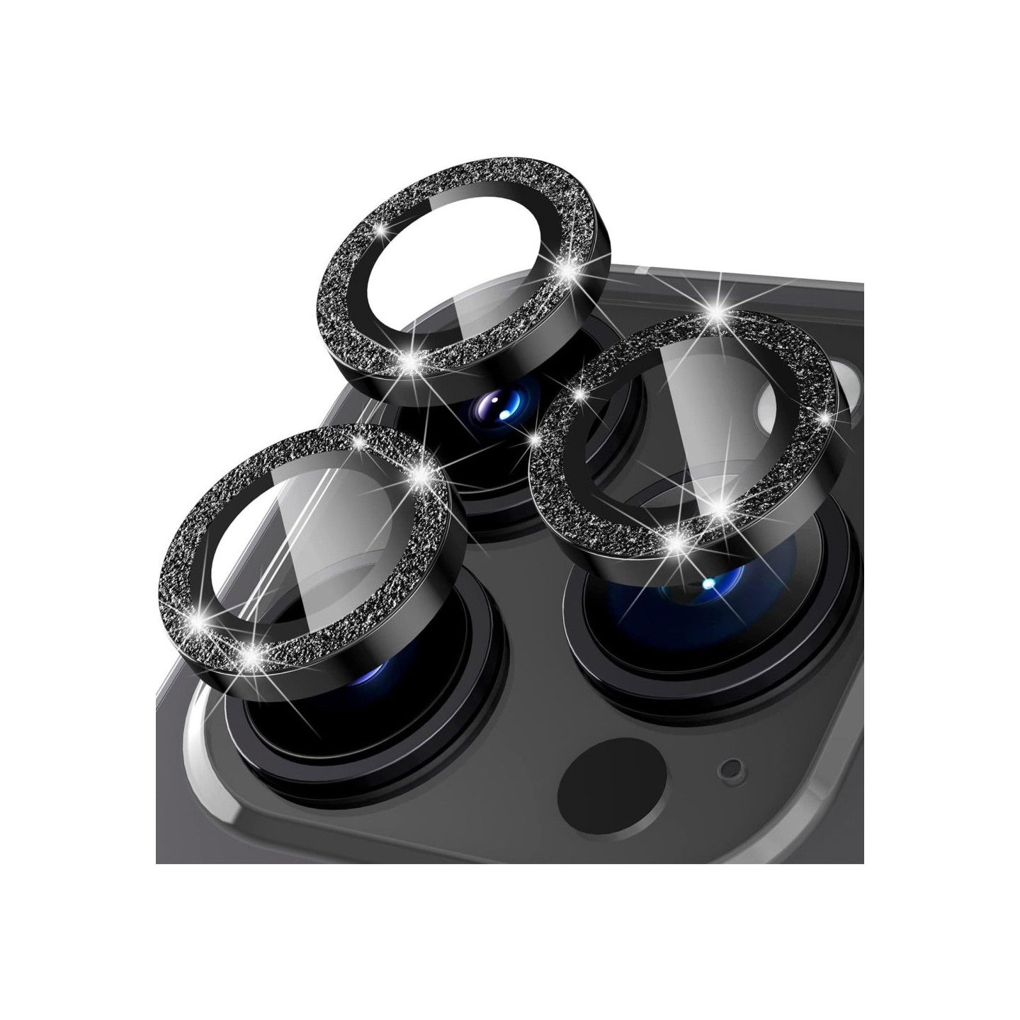 Til iPhone 15 Pro / 15 Pro Max Lens Glitter