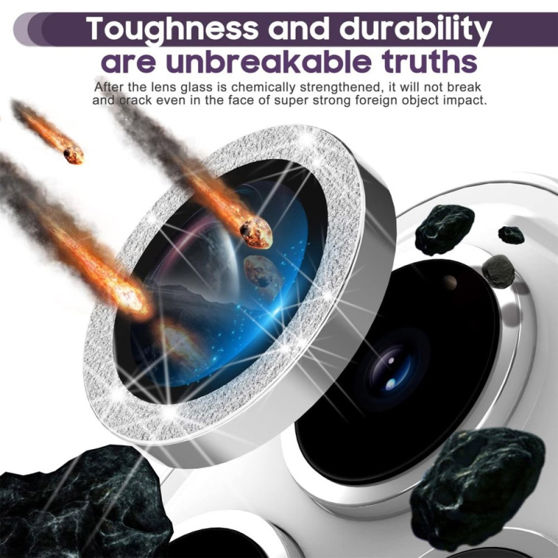 Til iPhone 15 Pro / 15 Pro Max Lens Glitter