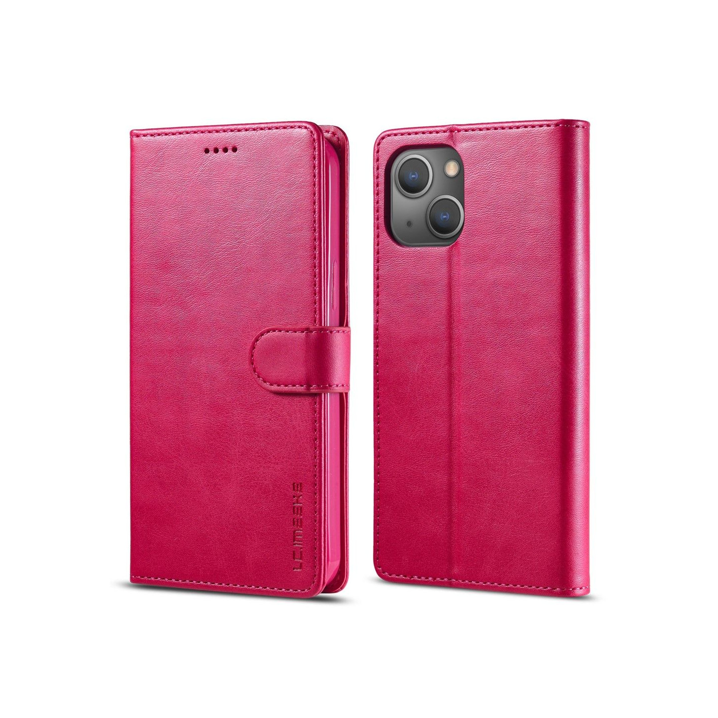 LC.IMEEKE Lommebok - deksel til iPhone 15 - Rosa