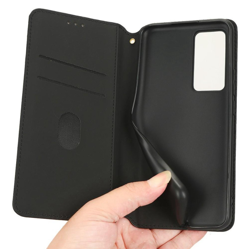 Rhombus Wallet Case for Xiaomi 12T Pro / Xiaomi 12T - Black