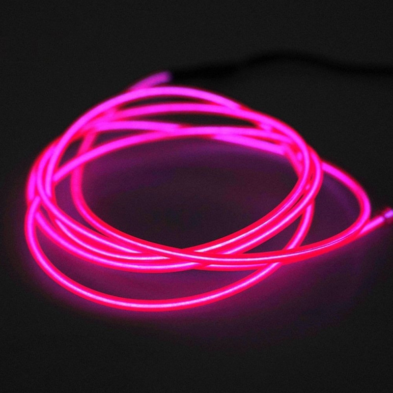 131cm Scooter Ambient Light Battery Powered Rope Lights - Pink