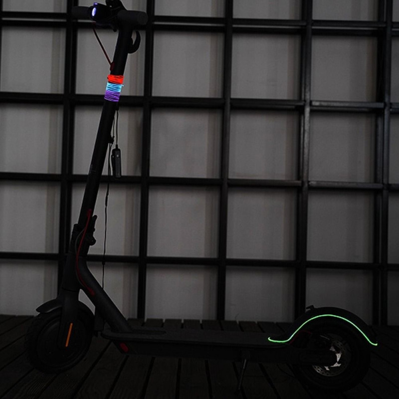 131cm scooter scooter lys batteridrevet fleksibel lampe - rosa