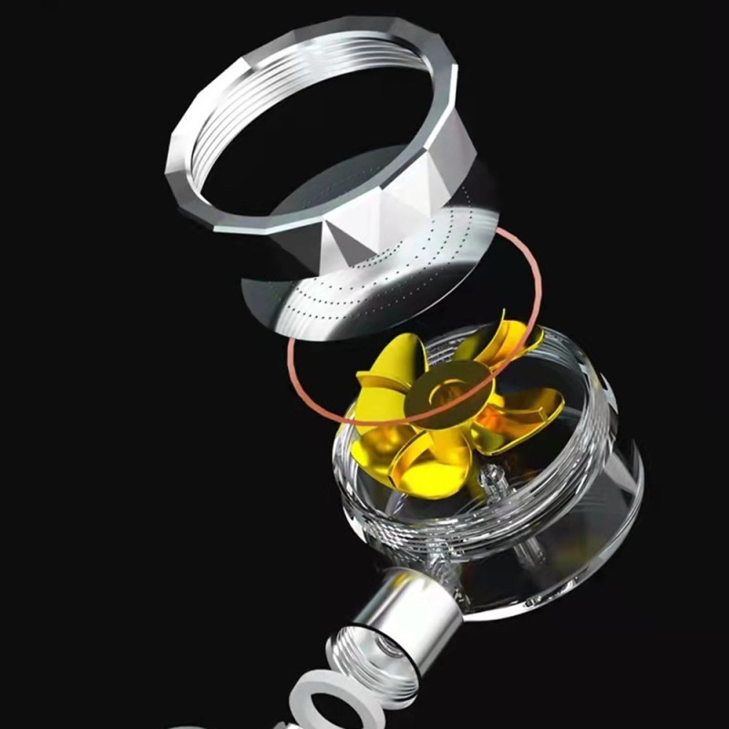 High - Pressure Shower Head Turbo Fan Water Saving Jet Shower Head