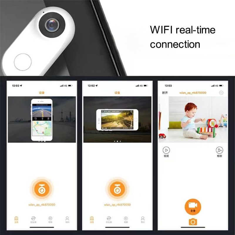 Camera Audio Clip - on Video Recorder Body Worn Cam WiFi Sports