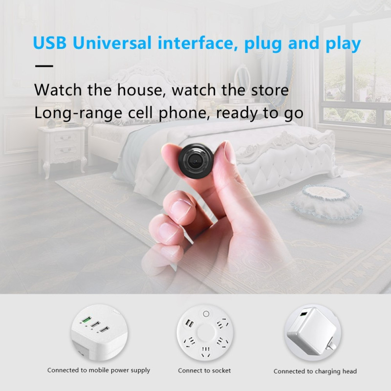 Home Security WiFi Camera 1080P Body Recognition Night Vision