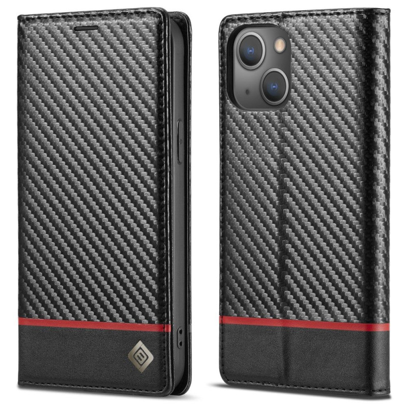 LC.IMEEKE lompakkokotelo iPhone 15 - musta