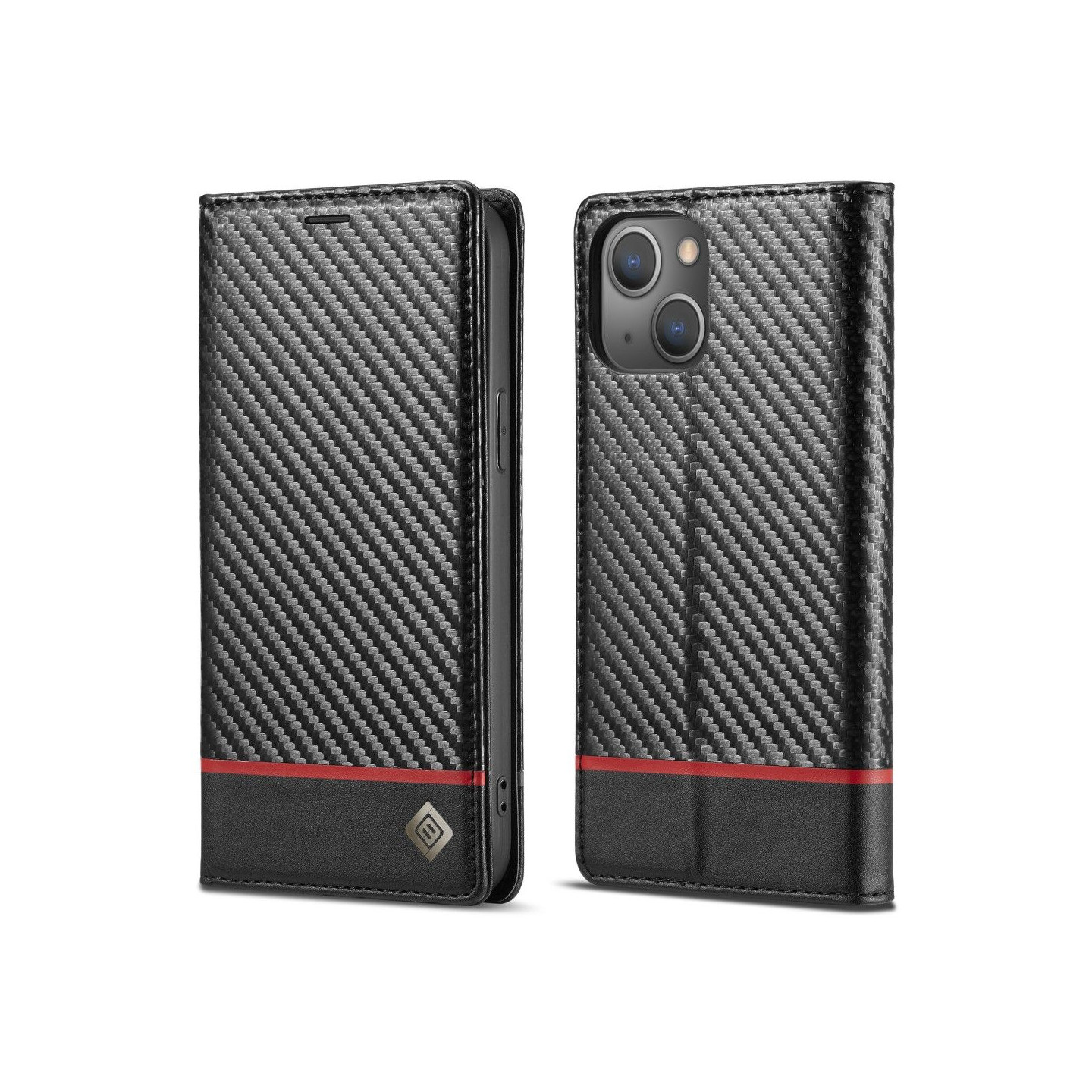 LC.IMEEKE Pung Taske til iPhone 15 - Sort