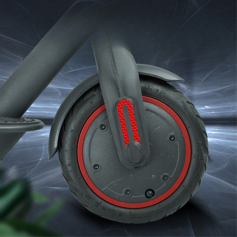 1 sarja Xiaomi M365/Pro heijastava tarrapyöränauha - valkoinen