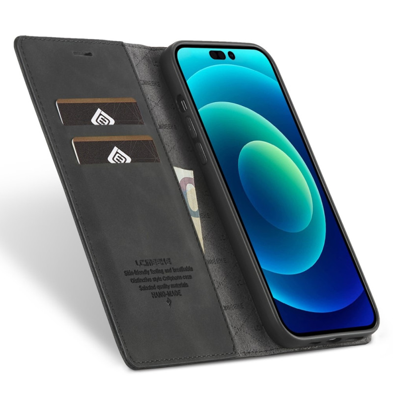 LC.IMEEKE Lommebok - deksel Deksel til iPhone 15 Pro - Svart