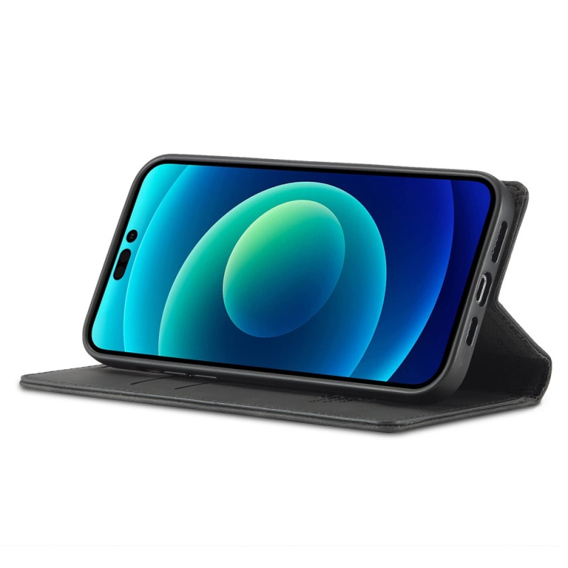 LC.IMEEKE Magnetic Phone Case for iPhone 15 Pro Stand Wallet Cover