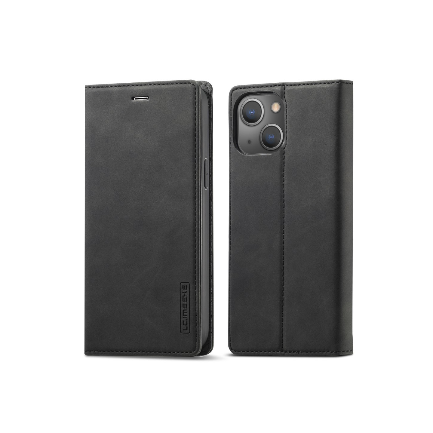 LC.IMEEKE Magnetic Phone Case for iPhone 15 Stand Wallet Cover