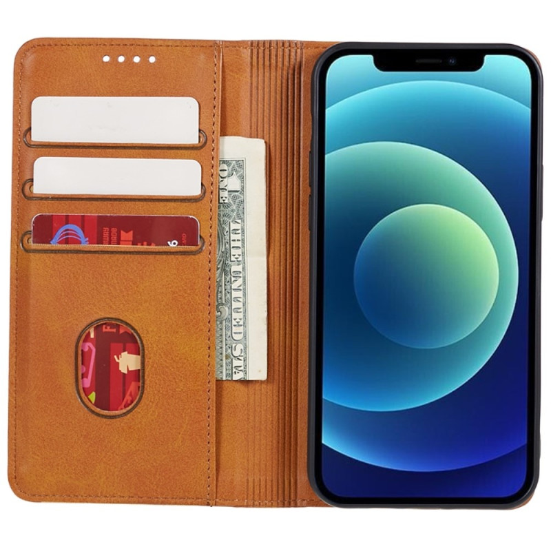 Wallet Stand Phone Case for iPhone 15 Pro Max Cell Cover - Brown