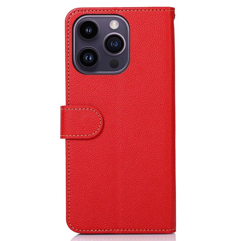 KHAZNEH Phone Cover for iPhone 15 Pro - Red/Black