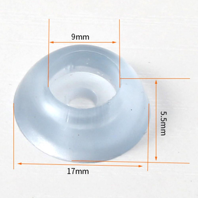 10 stk 17x5,5 mm Stol Anti - slip gulvbeskyttere