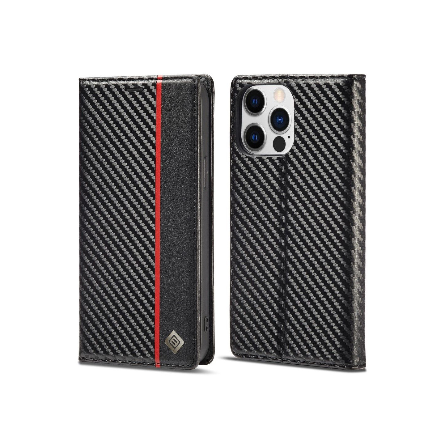 LC.IMEEKE Pung Taske til iPhone 15 Pro - Sort