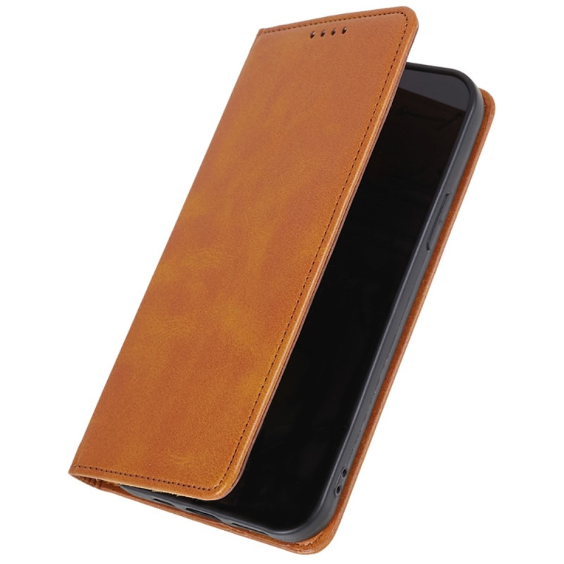 Wallet Stand Phone Case for iPhone 15 Cell Cover - Brown