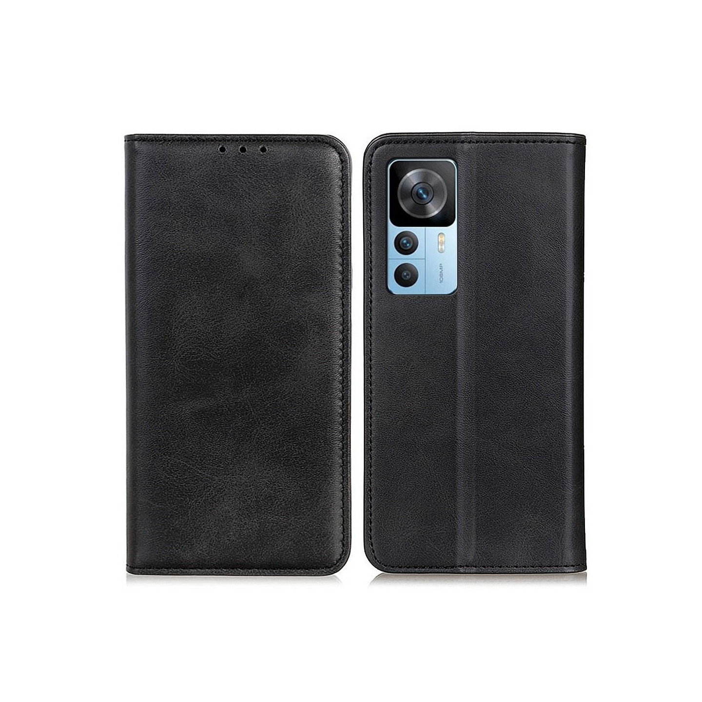 Vintage lompakkokotelo Xiaomi 12T Pro/Xiaomi 12T - Musta