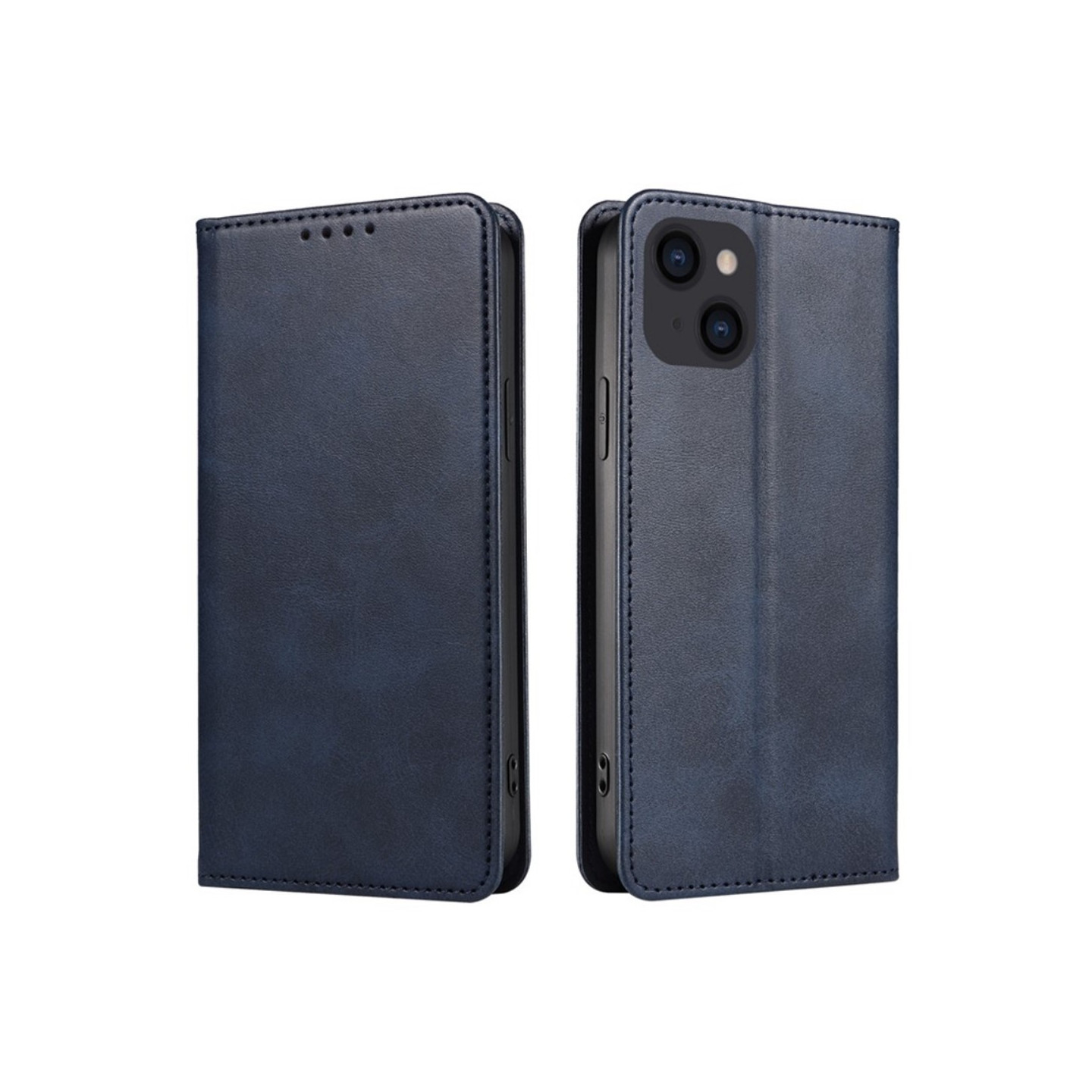 Wallet Stand Telefontaske til iPhone 15 Cell Cover - Blå