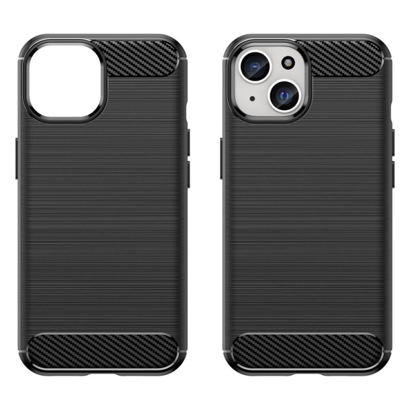 Kulfiber tekstur TPU - cover til iPhone 15 Plus