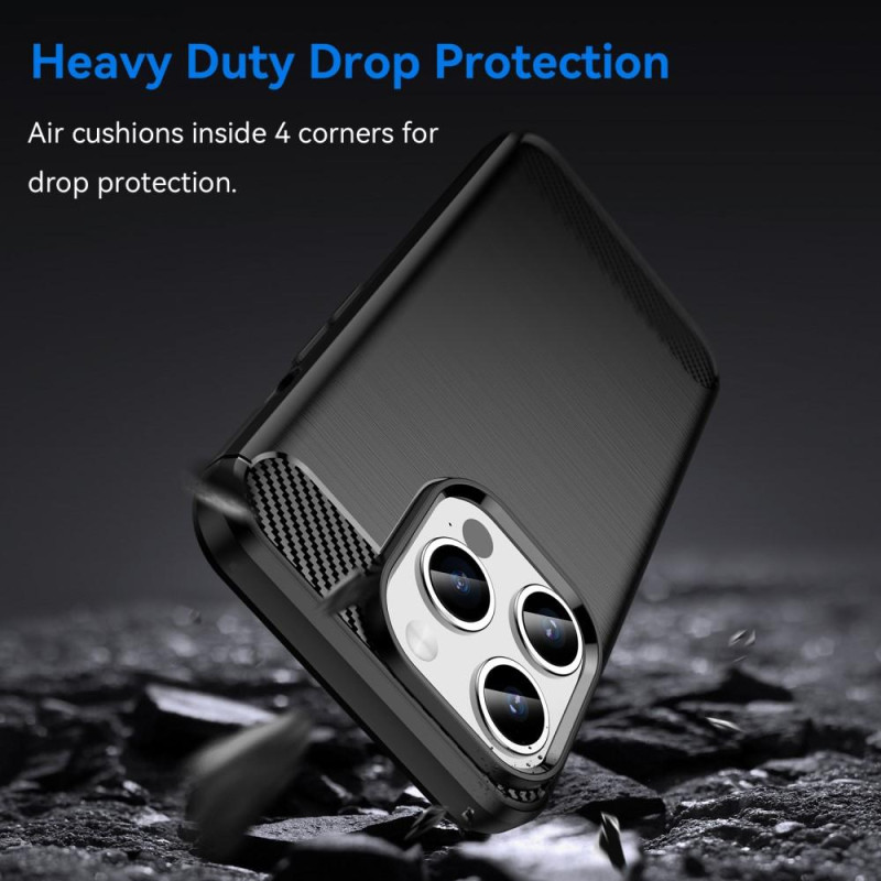 Hiilikuiturakenteinen TPU - kansi iPhone 15 Pro Maxille