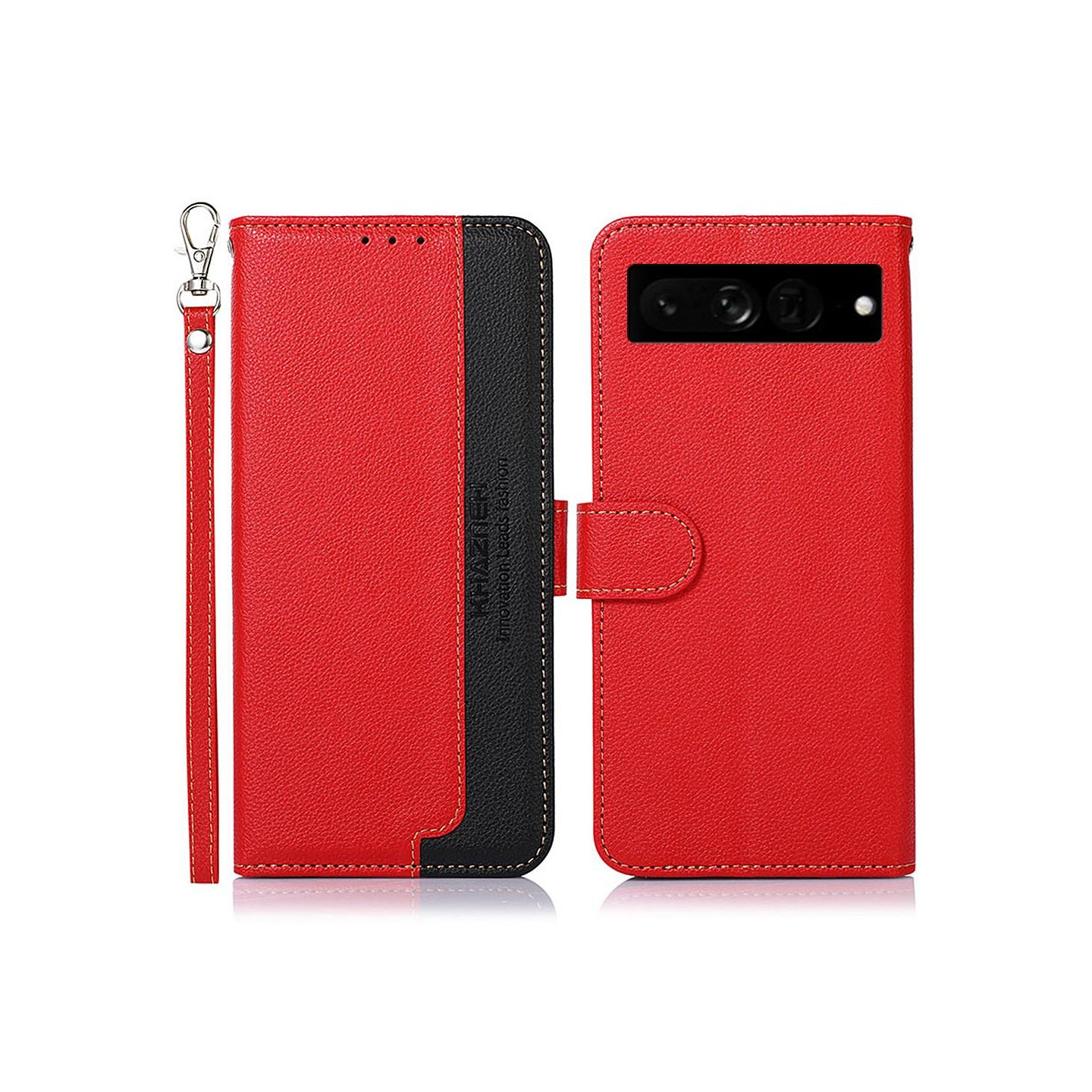 KHAZNEH Phone Cover to Google Pixel 7 Pro - Red/Svart
