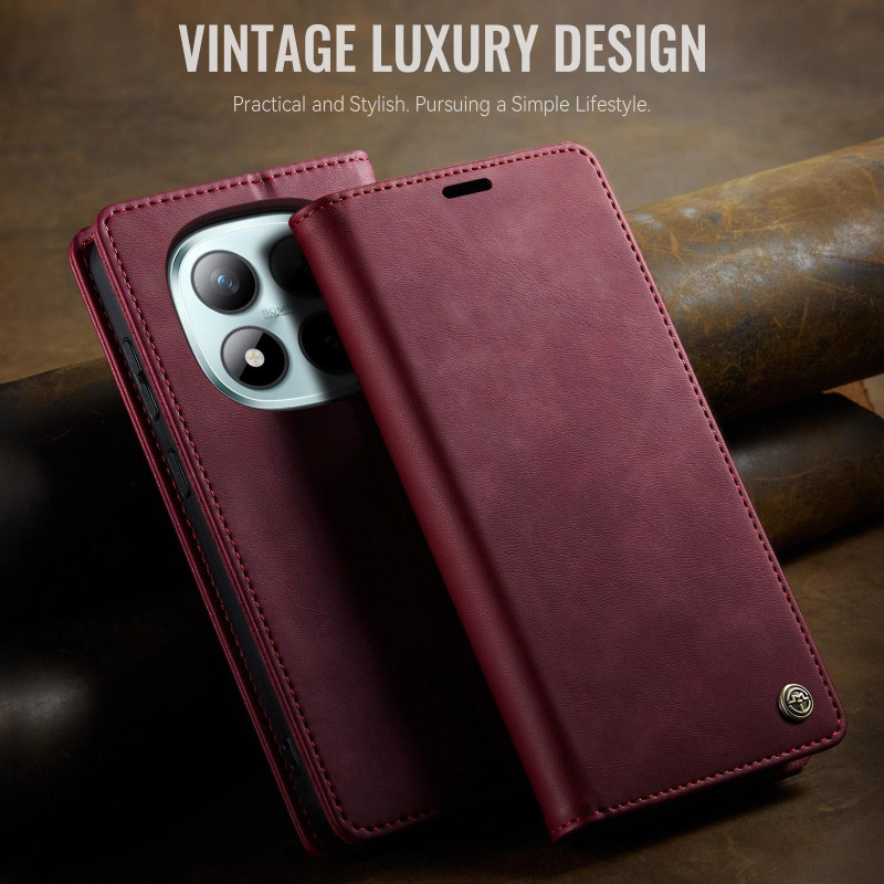 CASEME Retro Wallet Case for Xiaomi Poco M8 Pro 5G / Xiaomi Redmi Note 15 Pro+ 5G