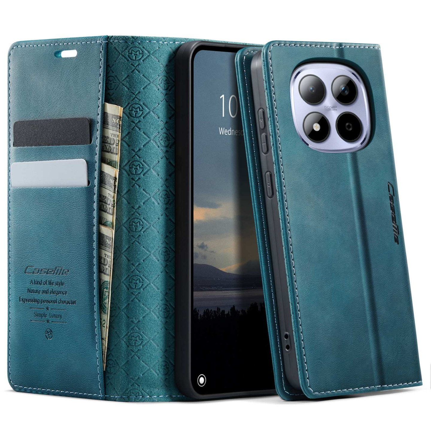 CASEME Retro Wallet Case for Xiaomi Redmi Note 15 Pro 5G