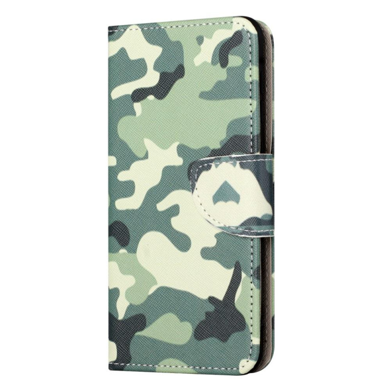 Til iPhone 15 Pro Max tegnebogstativetui Telefoncover - Camouflage