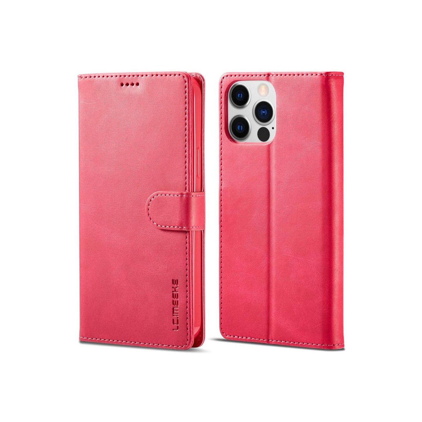 LC.IMEEKE Pung Taske til iPhone 15 Pro Max - Lyserød