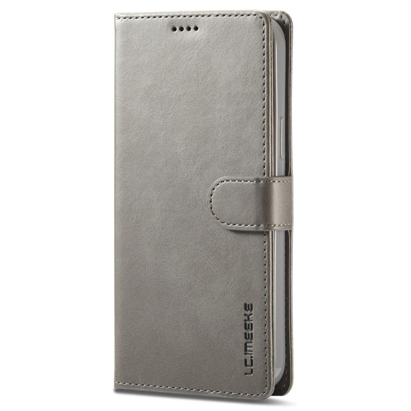 LC.IMEEKE Wallet Case for iPhone 15 Pro Max - Gray