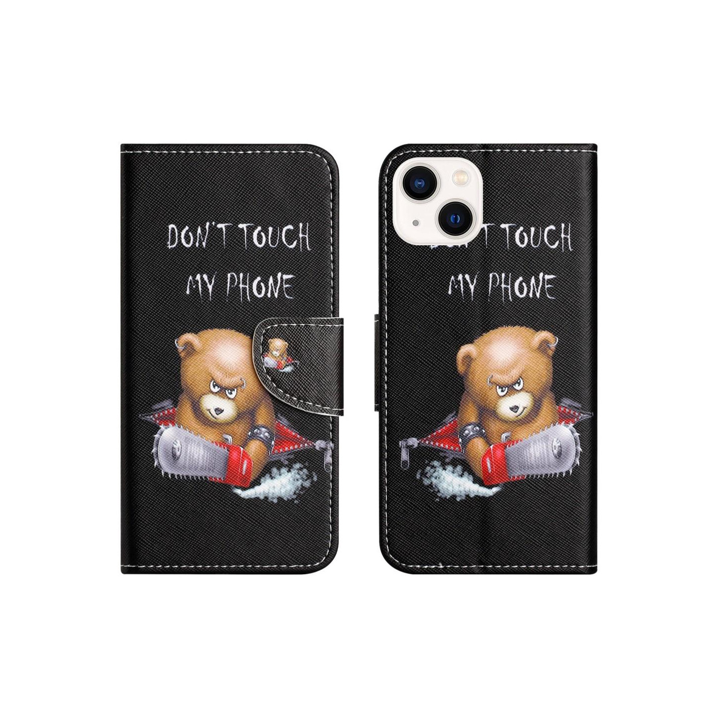 IPhone 15 Plus Lompakkotelineen kotelo Puhelimen kansi - Karhu