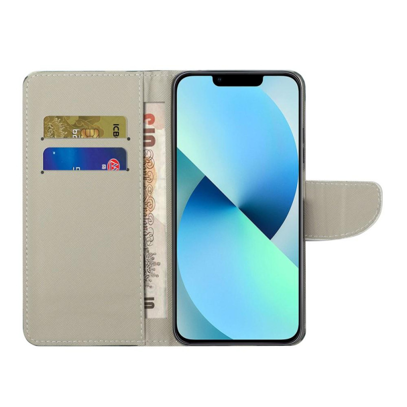 For iPhone 15 Plus Wallet Stand Case Phone Cover - Butterfly