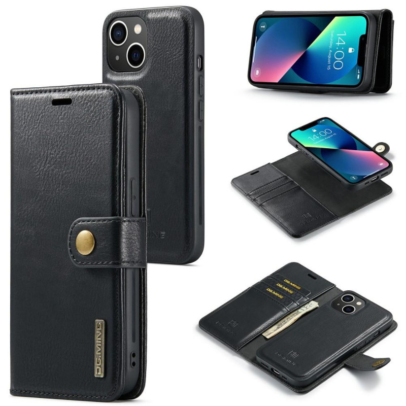 DG.MING for iPhone 15 Detachable 2 - in - 1 Wallet Cover Shell